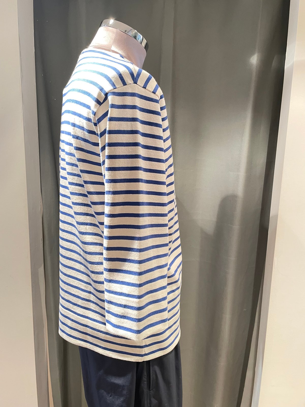 SCYE BASICS /5725-21706/コットンストライプバスクシャツ(unisex)