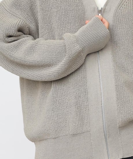 FLORENT / 2311F07002 /ジップニットカーディガン