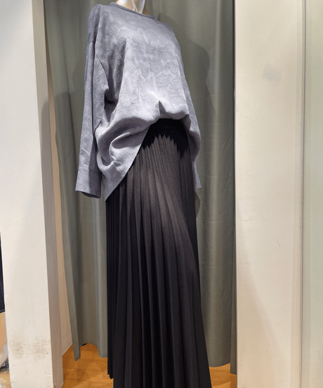 FLORENT /2305F03001 /PLEATED LONG SKIRT