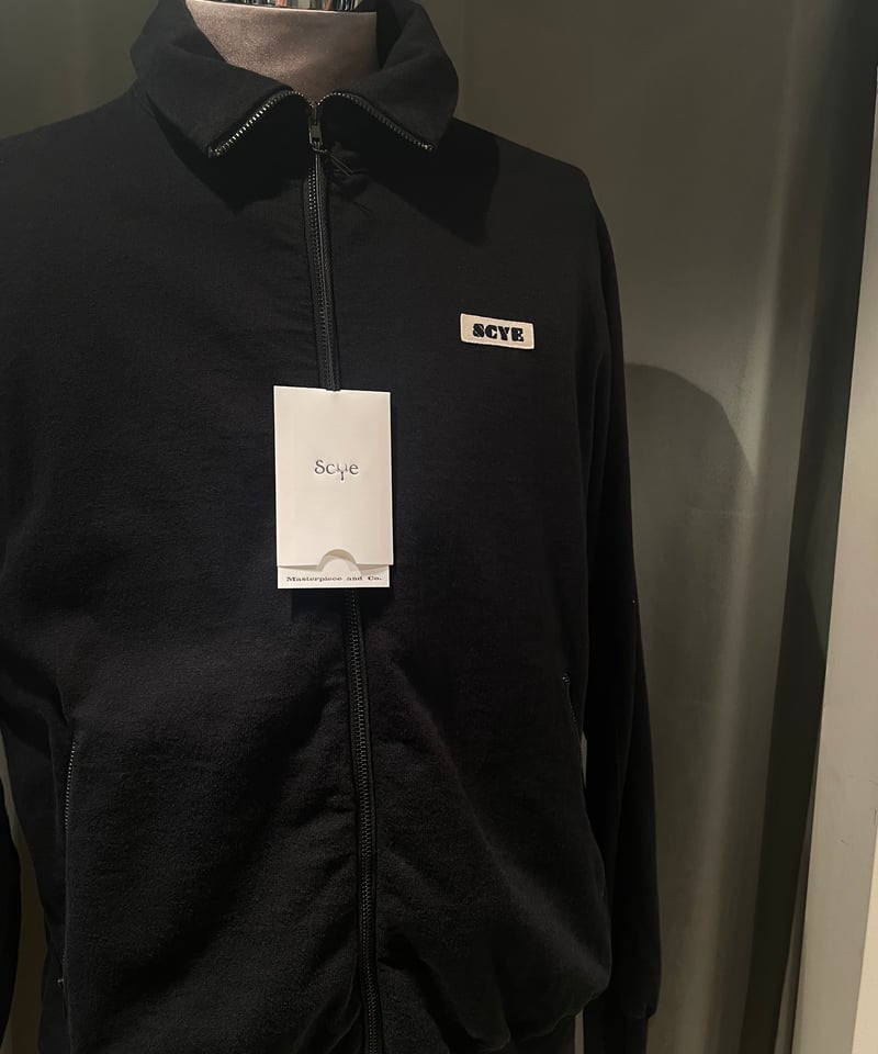 Scye / Tight Tension Cotton Jersey Zip Up Top /