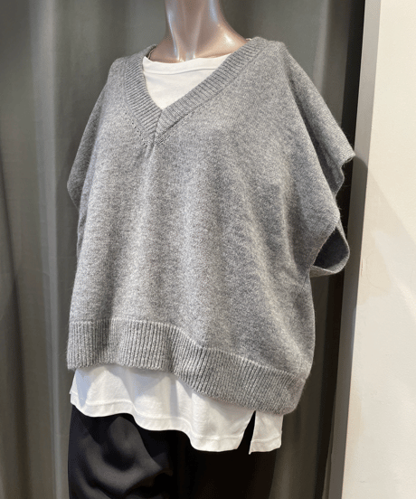 FLORENT / 2305F07008 / VNECK KNIT VEST