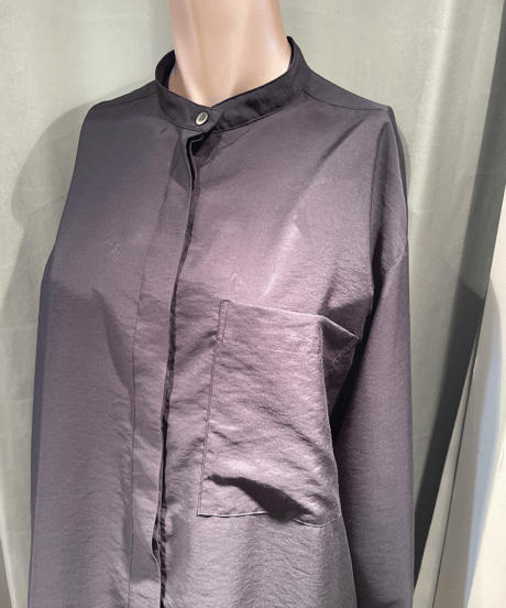FLORENT / 2211F01010 / SHEER BAND COLLAR BLOUSE