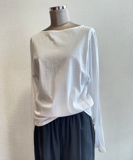 Audrey and John Wad / L6916 /スーピマコットントリミングロングスリーブトップス