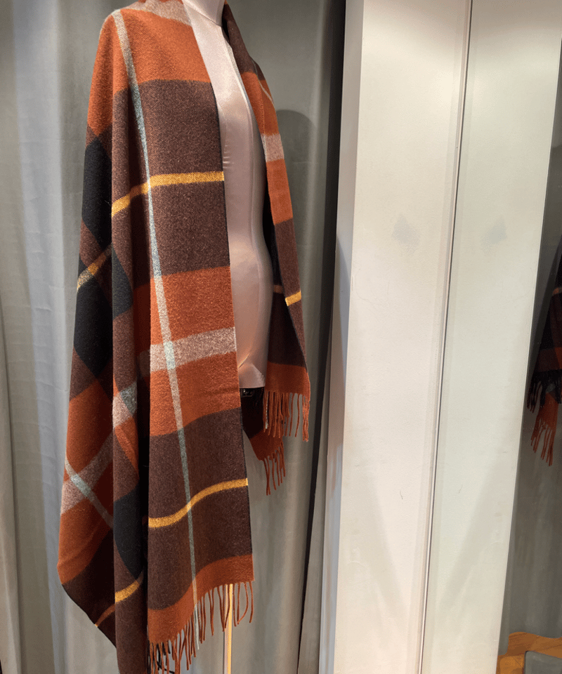 Joshua Ellis / TARTAN/ CPG60361ピュアカシミヤ大判ストール |