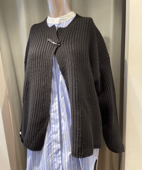 FLORENT /2305F07011 / RIB KNIT CARDIGAN
