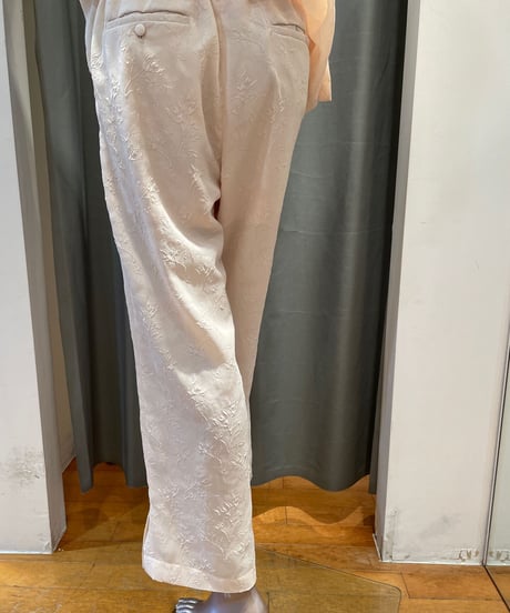 08sircus / S23SS-P09 /  jacquard slit easy pants