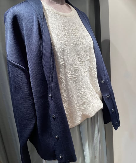FLORENT / 2211F07013 /　POLYESTER KNIT CARDIGAN