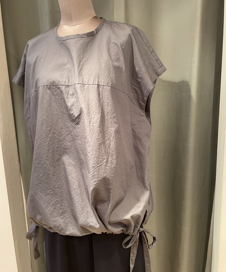 FLORENT / 2202F01009 / SIDE STRING COTTON BLOUSE