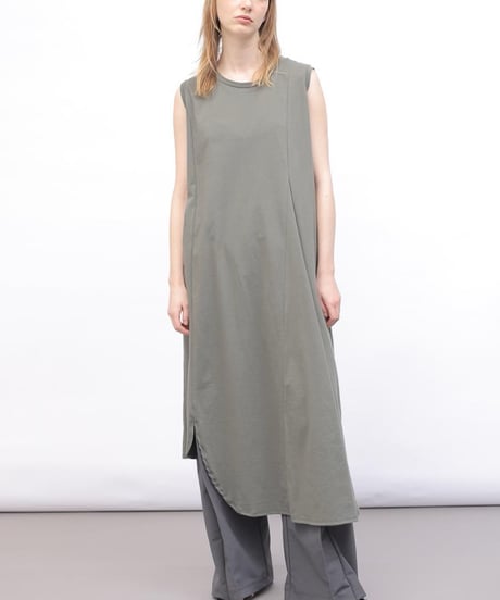 FLORENT / 2402F06017/ コットンスリーブレスドレス