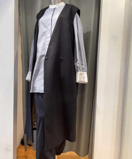 FLORENT / "2023 fall" / 2305F08003 / KERSEY LONG GILET
