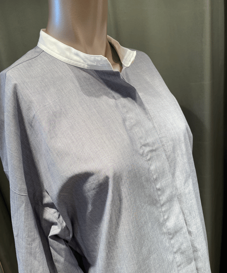 FLORENT / "2023 fall" / 2305F06007 / CLERIC BAND COLLER SHIRT
