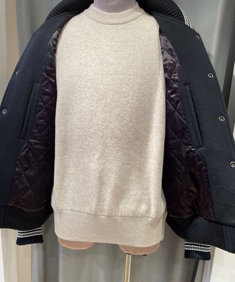 Scye  /   5122-63531  /   Super 140 Wool Melton Varsity Jacket