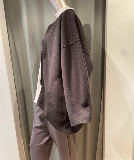FLORENT / 2308F06014/  ASYMMETRIC ZIP BLOUSON