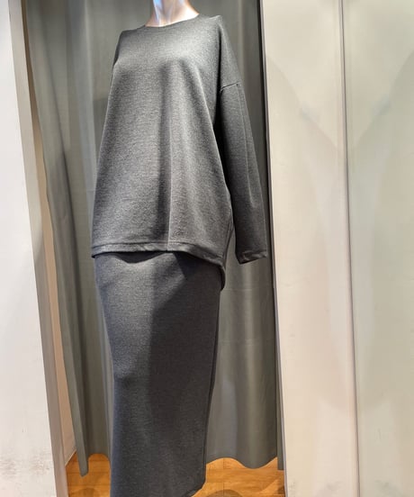 FLORENT / 2211F06015 /BACK SLIT SKIRT