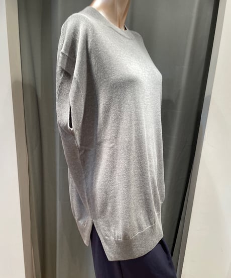 FLORENT / 2211F07003 / SILK CASHMERE CREWNECK KNIT VEST