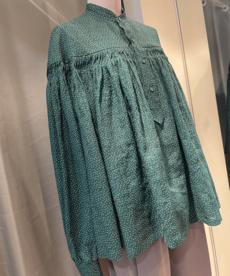 SCYE 2024 S/S / 1224-31003 / Printed Linen Tuck Blouse