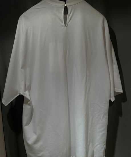 08sircus / S25SS-TS09 /Organic cotton cross jersey stand collar top