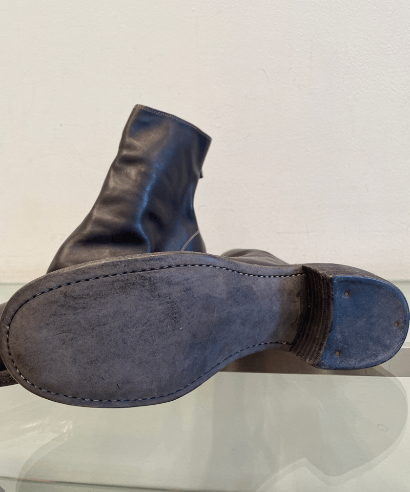 ピース　back zip boots 796 size:41.5ブルー ピース back zip boots 796 size:41.5ブルー GUIDI 796 BACK ZIP BOOT