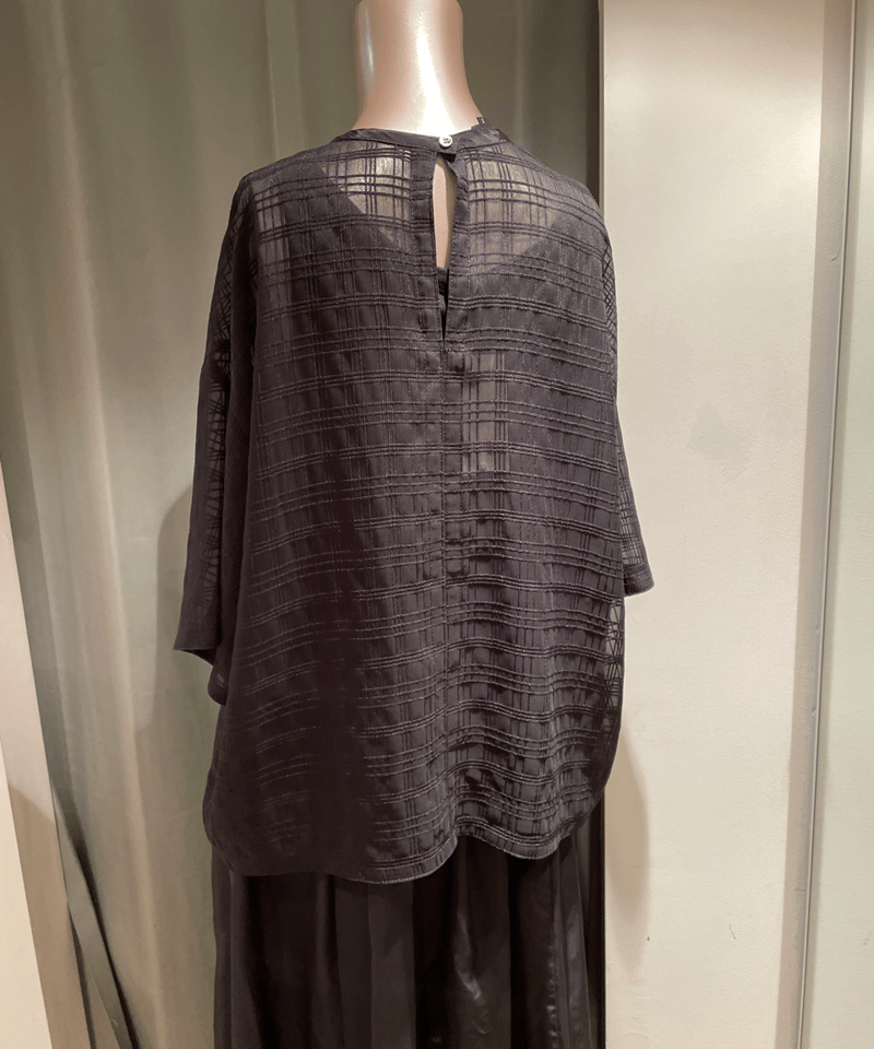 FLORENT / 2405F01006/シアーチェックブラウス | MAGNIFIQUE