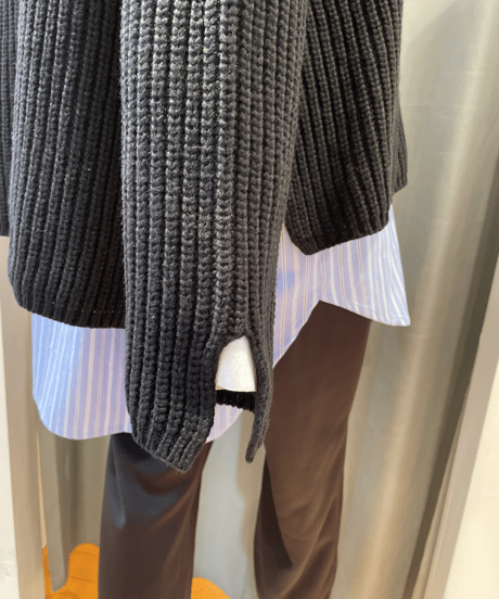 FLORENT /2305F07011 / RIB KNIT CARDIGAN