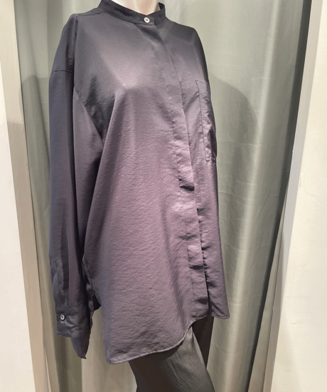 FLORENT / 2211F01010 / SHEER BAND COLLAR BLOUSE