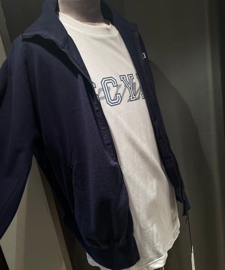 Scye / Tight Tension Cotton Jersey Zip Up Top /