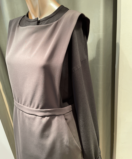 FLORENT / 2308F05001 / DOUBLE CLOTH JUMPER DRESS