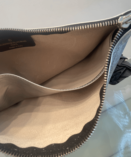 GOLDEN GOOSE DELUXE BRAND / G29WA244/ metallic silver shiny clutch bag