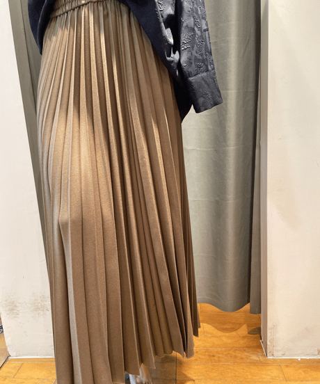 FLORENT /2305F03001 /PLEATED LONG SKIRT