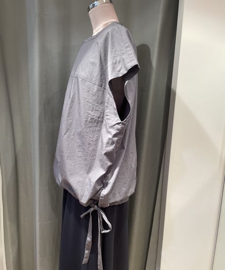 FLORENT / 2202F01009 / SIDE STRING COTTON BLOUSE