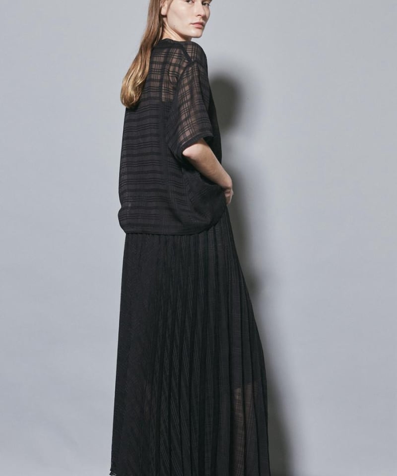 FLORENT / 2405F01006/シアーチェックブラウス | MAGNIFIQUE