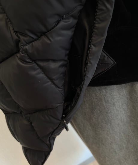 08sircus × TAION  / down stole / S25AW-AC01/ Black color