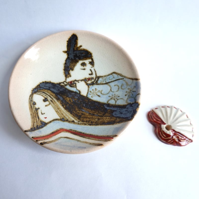 源氏物語の世界へ 香皿・香立てセット | Kaori. incense. Kyoto