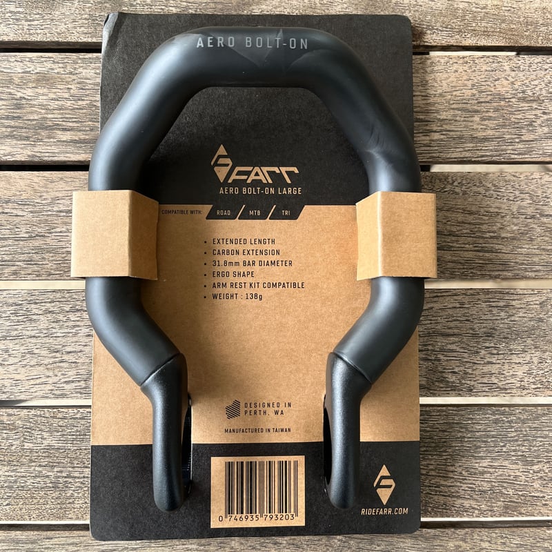 【エアロバー】Ridefarr カーボンエアロボルトオン【希少品】 RideFARR カーボンエアロボルトオンL（Farr Carbon Aero Bolt-On