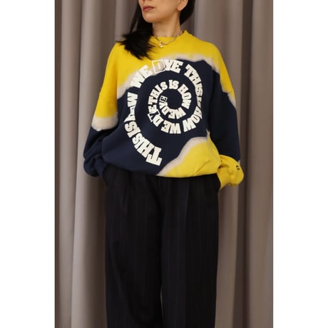 NOMARHYTHUM TEXTILE "Hand Dye Twist Sweat-Print"
