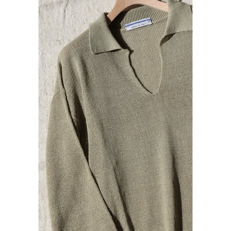 Cristaseya "WASHI PAPER POLO SWEATER"