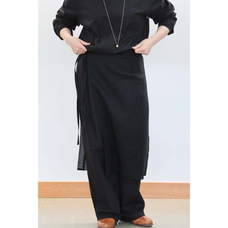 Ernie palo "Sheer Wrap Skirt"