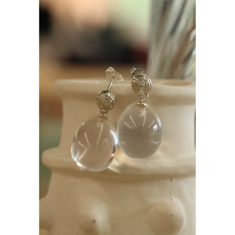 Sapir Bachar "CLEARQUARTZ EARRINGS"再入荷