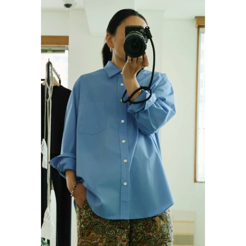 Ernie Palo シャツ 水色 Ernie Palo＞ストライプ シャツ ライトブルー