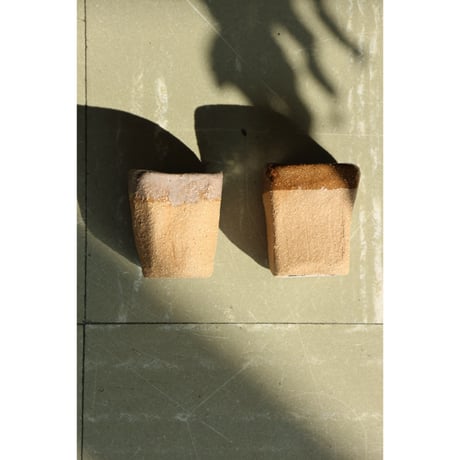 Cristaseya "ANAPHI CERAMIC-SET OF 2 SQUARE CUPS"