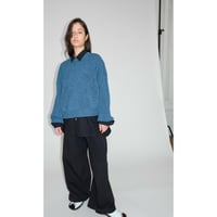 Cristaseya "WASHI PAPER DROPSHOULDER CROPPED SWEATER"