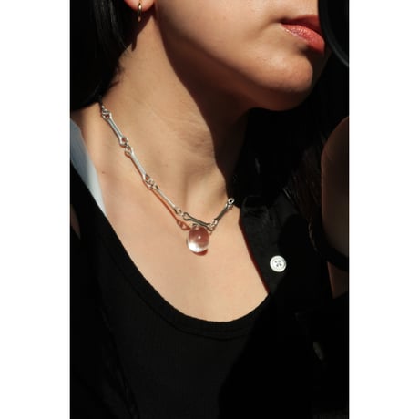 Sapir Bachar "ROMANQUARTZ CHOKER"silver