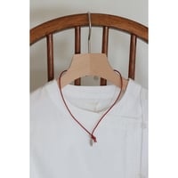 Sapir Bachar "EARTH MINI SCARLET LEATHER NECKLACE"