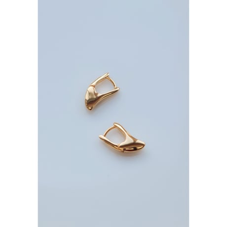 R.ALAGAN "TINY MOON HOOPS"GOLD