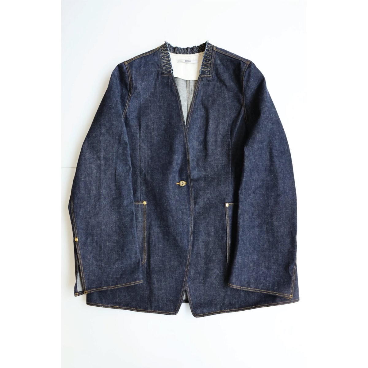 pelleq Suvin Gold Denim Jacket ペレック fit=scale-down,w=1200