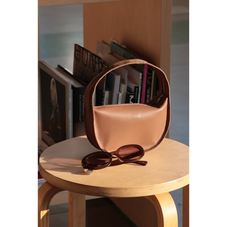 Aeta SC01 "HARFMOON ONE SHOULDER MINI"CAMEL