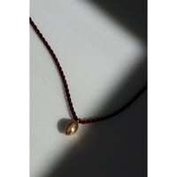 R.ALAGAN  "TINYBRIDHET CHOKER"GOLD/R.BROWN