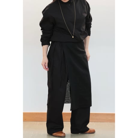 Ernie palo "Sheer Wrap Skirt"