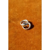 Sapir Bachar "BOA HOOPS"silver（艶消し）