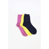 babaco "3pairs of colors"coral reef(navy,yellow,purple)